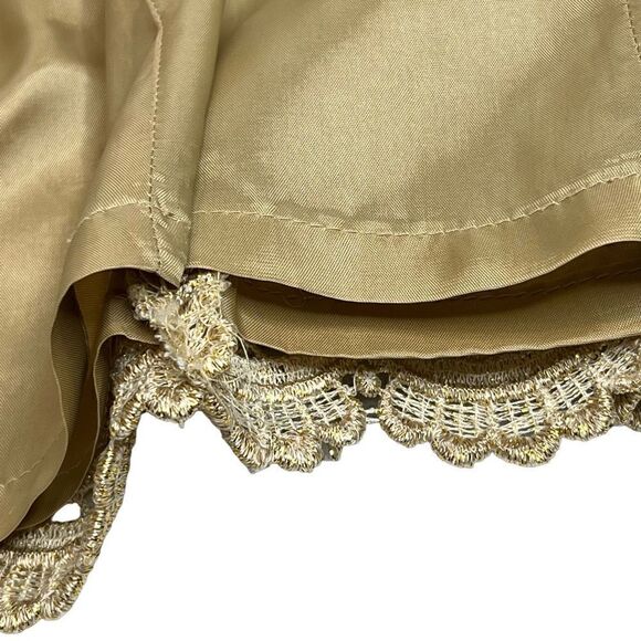 Talbots vintage metallic gold lace overlay evening jacket size 4 - Picture 14 of 16